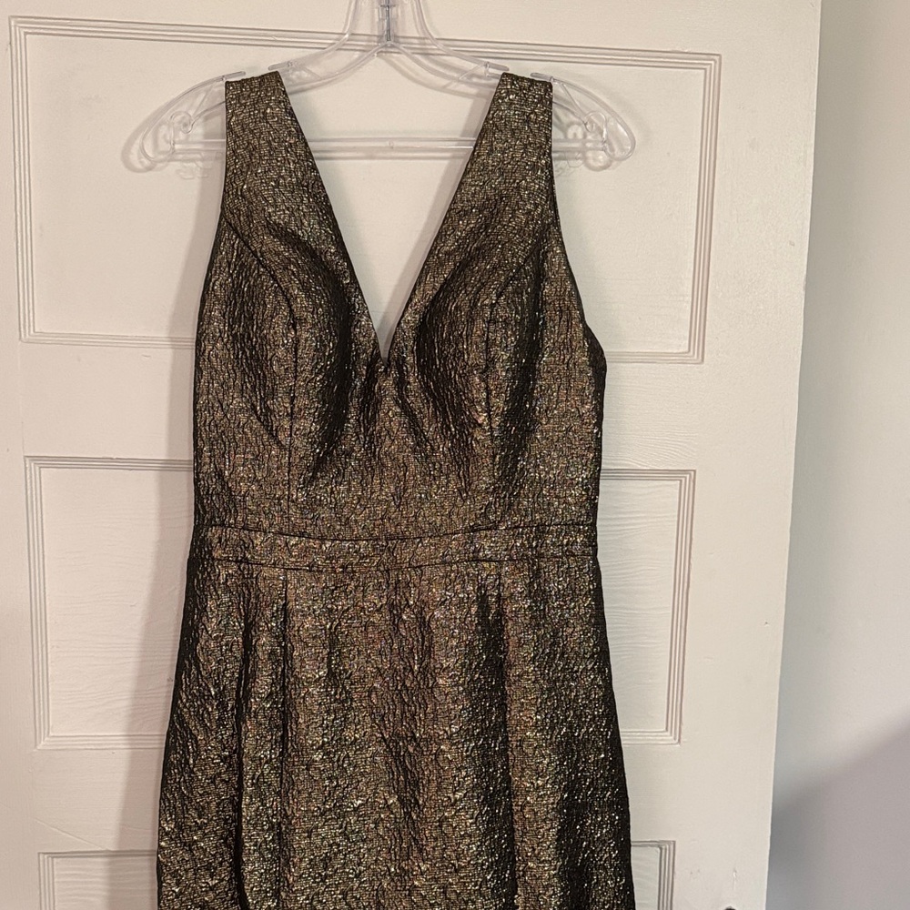 Heartley Elizabeth Couture Elegant Metallic Dress